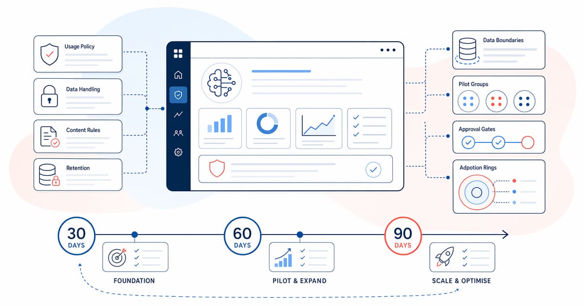 AI platform rollout without chaos illustration
