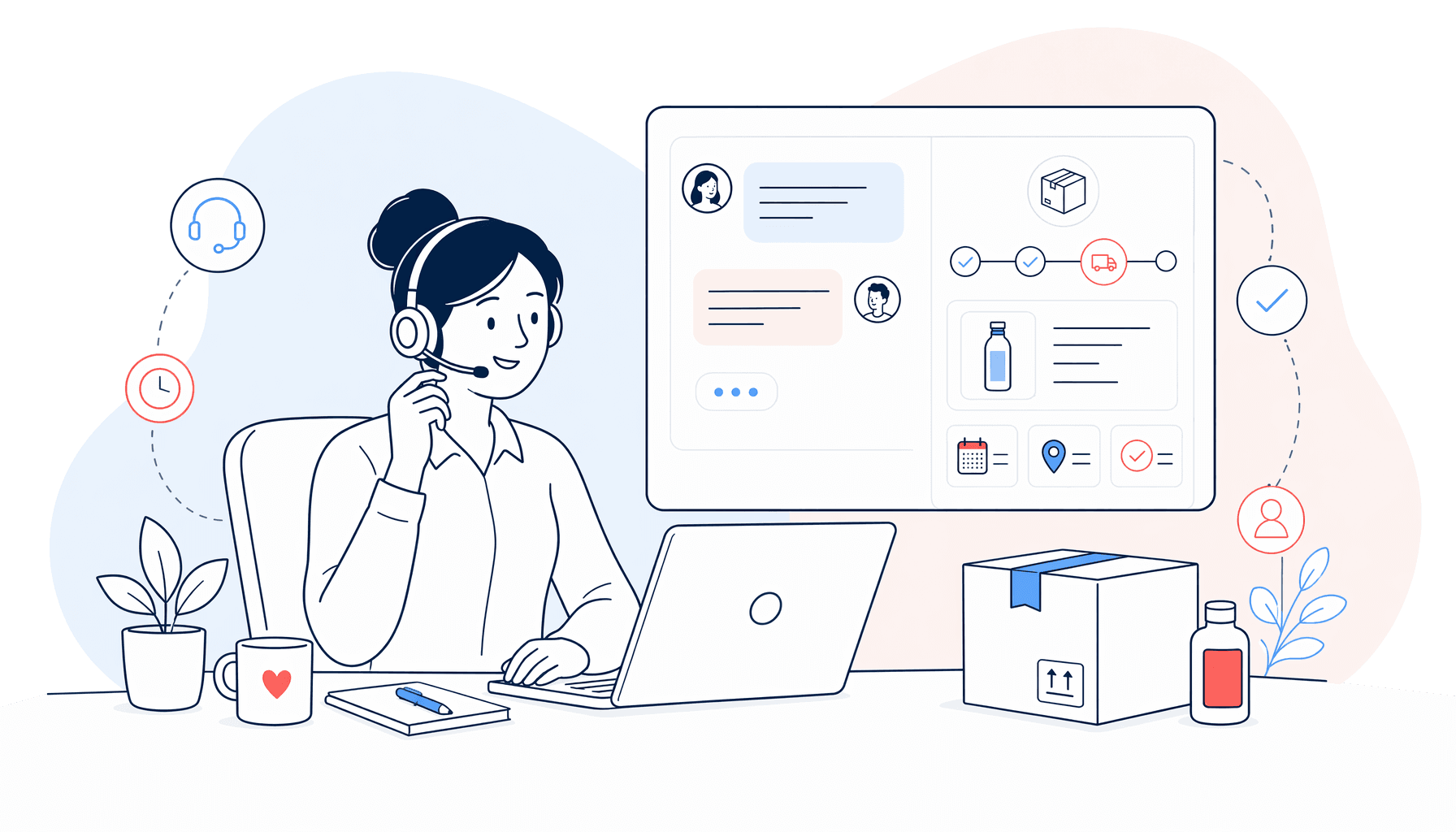 AI and automation for FMCG customer service teams illustration