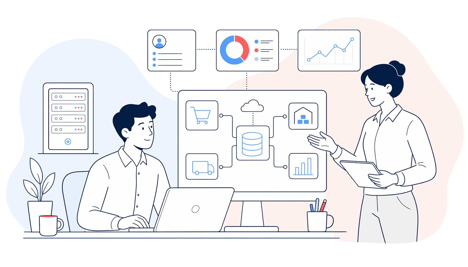 AI, automation and integration for FMCG IT teams illustration