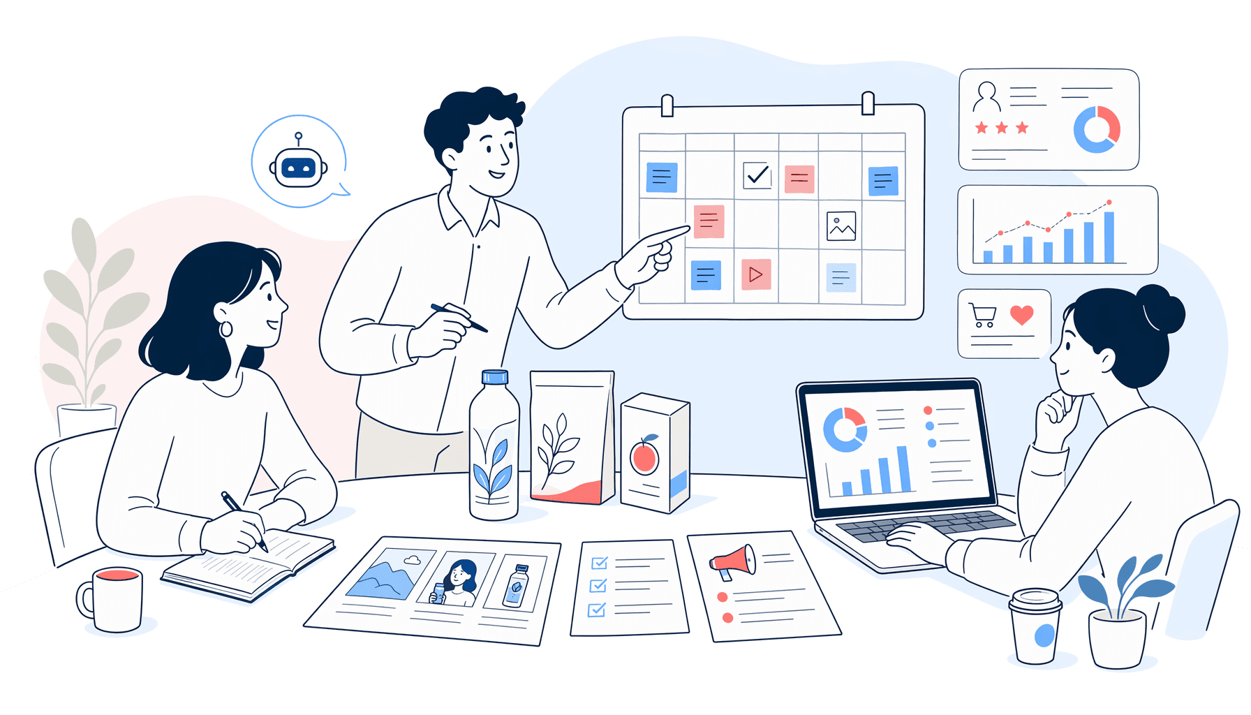 AI and automation for FMCG marketing teams illustration