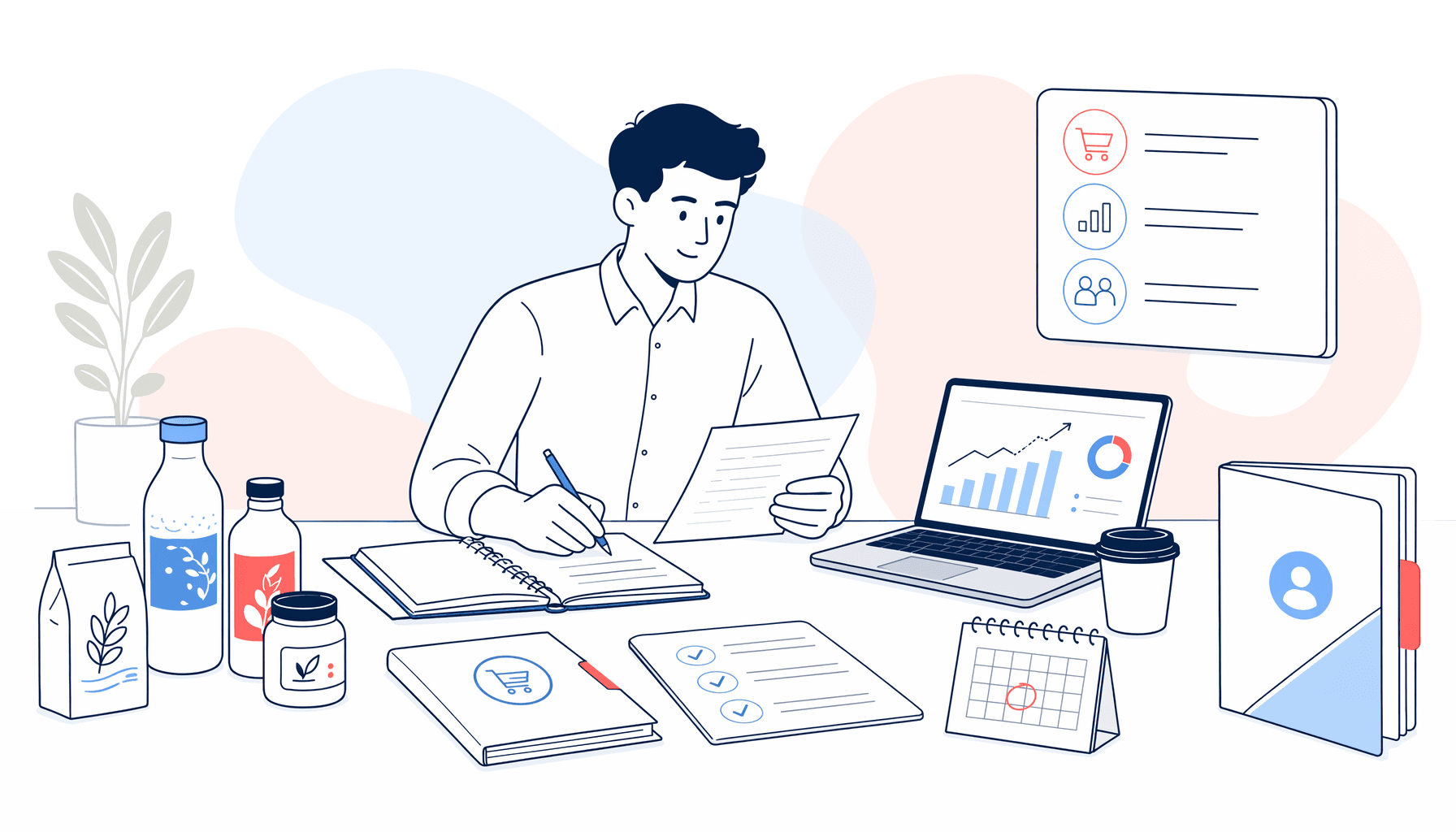 AI and automation for FMCG sales teams illustration