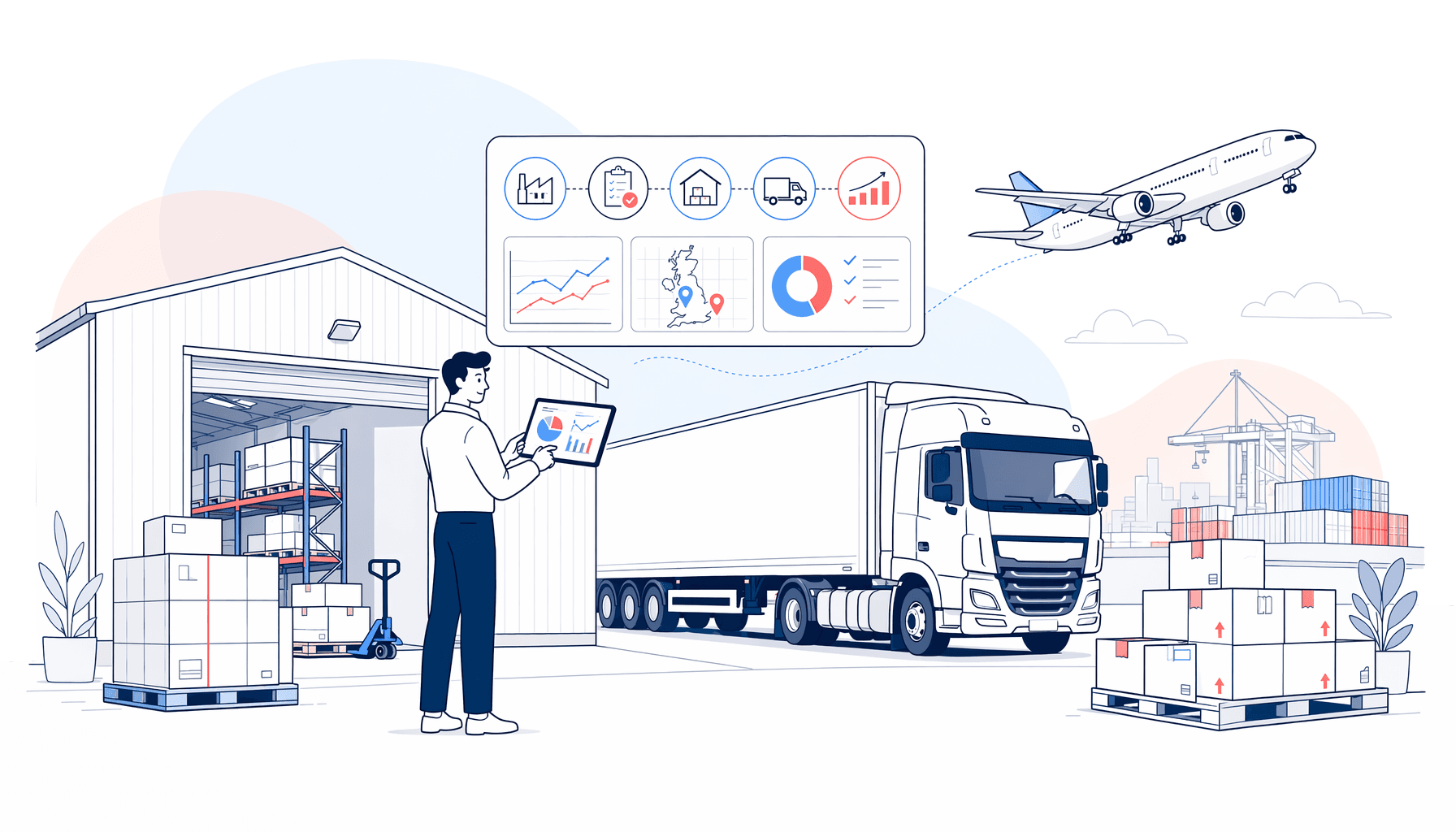 AI solutions for Supply Chain teams illustration