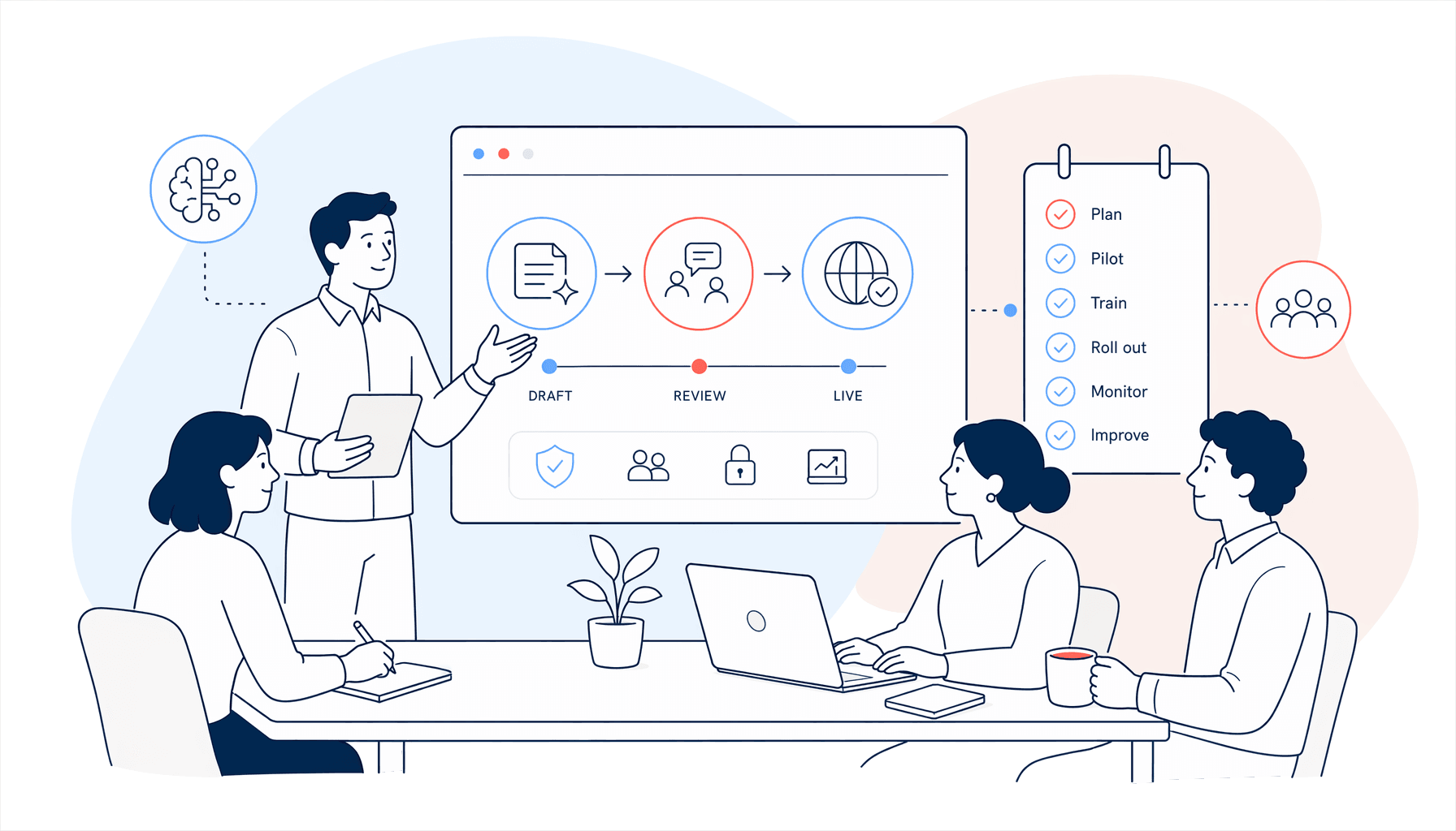AI Rollout for FMCG teams illustration