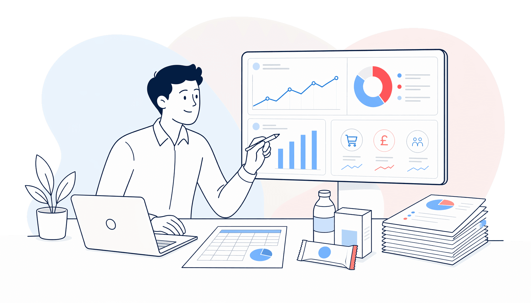 Data & Reporting for FMCG teams illustration